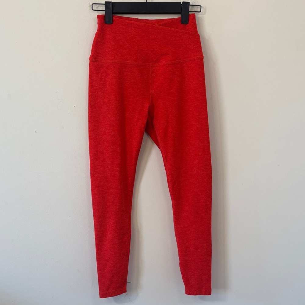 Beyond Yoga Spacedye At Your Leisure High Waisted Midi Legging Candy Apple Red - Picture 2 of 9